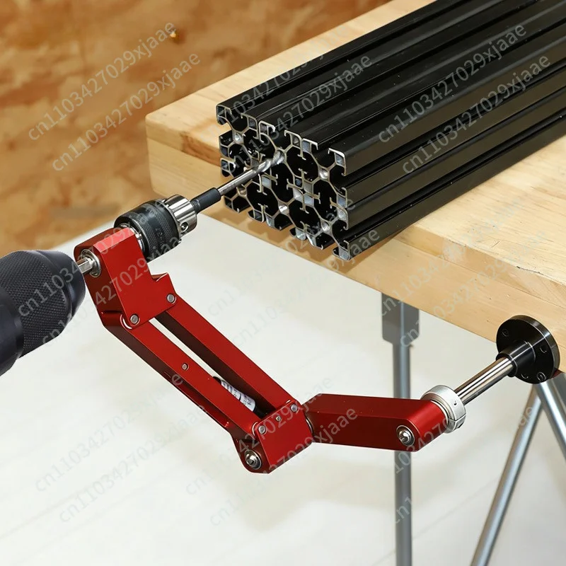 Tapping Cantilever Bracket, Hand Drill Tapping Aid, Aluminum Profile DIY Horizontal and Vertical Tapping Aid