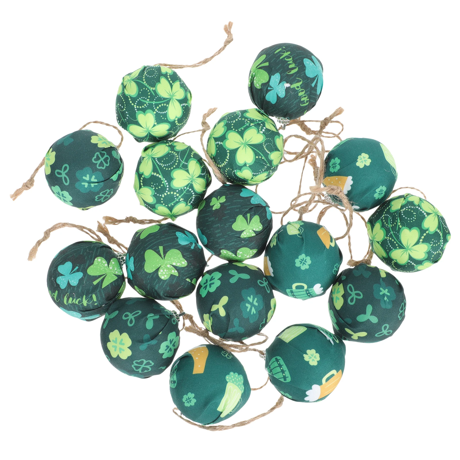 

Clover Ball Hanging Decor 4 Leaf St Patricks Day Festival Decors Reusable Irish Outdoor Party Pendant Home Decorations
