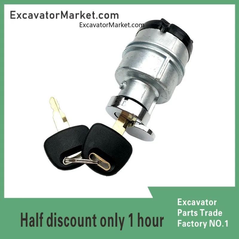 Hitachi Zx200 240 210 330 350 360-6-3 Ignition Switch Calendar Excavator Hook Electromechanical Door Lock  High Quality