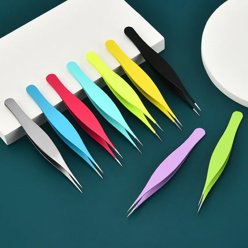 Neue Super Spitzen Akne Clip Akne Nadel Pfropfen Wimpern Clip Mitesser Clip Gefälschte Wimpern Pinzette Feauty Werkzeug Lash Pinzette