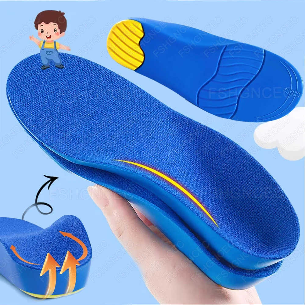 Kids Orthopedic Insoles for Shoes Flat Feet High Arch Support Orthotic Insoles Children Inner Sole Plantar Fasciitis Shoe Insert