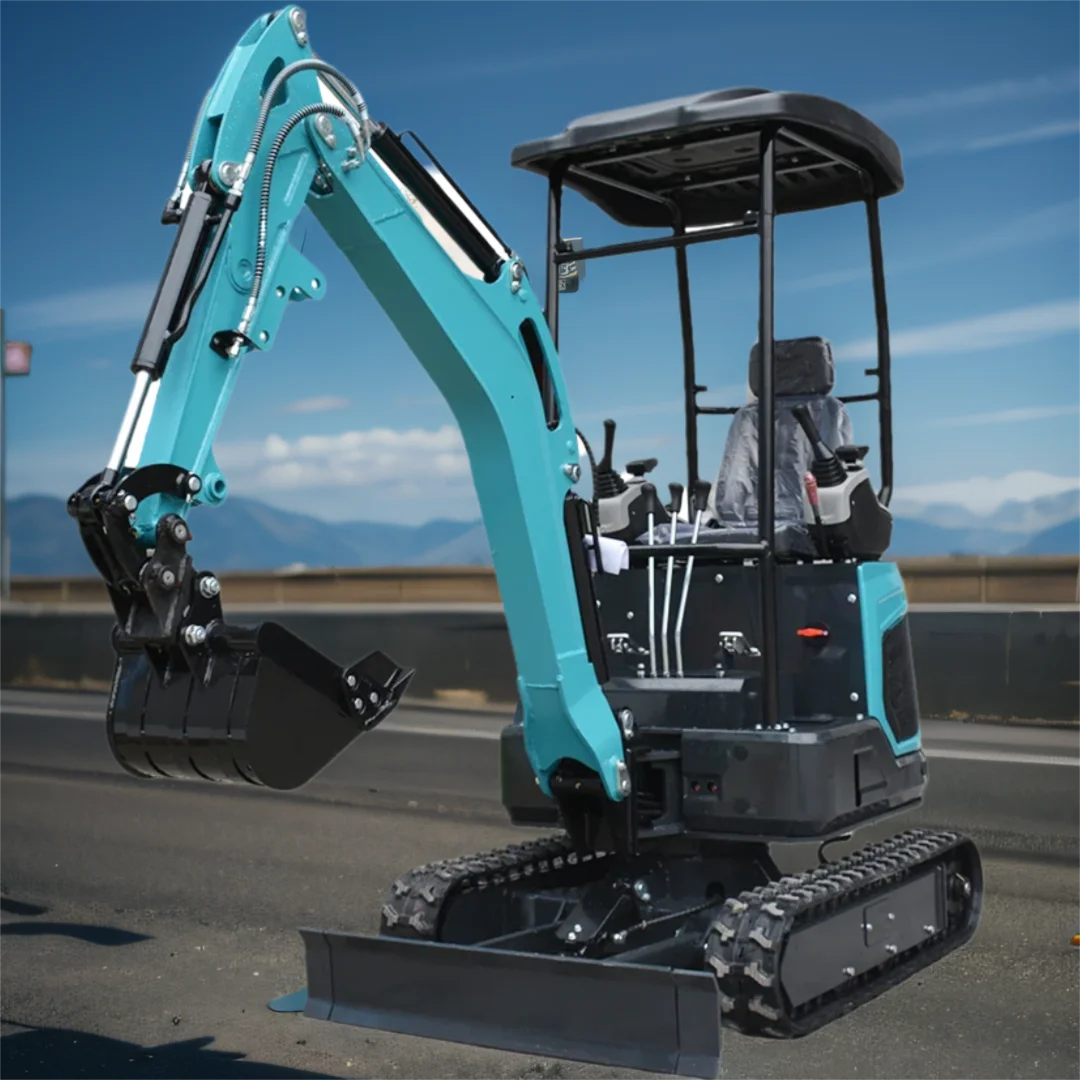 

1.8-ton multifunctional mini excavator with bucket thumb clip and cab at a 60% discount for small excavators