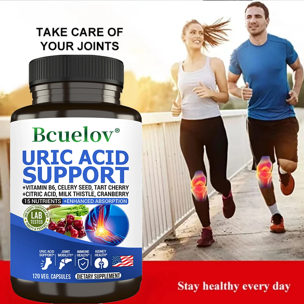 Uric Acid Cleanse Detox Capsules - Daily Dietary Supplement Helps Balance Kidneys and Promote Joint and Urinary Tract Health