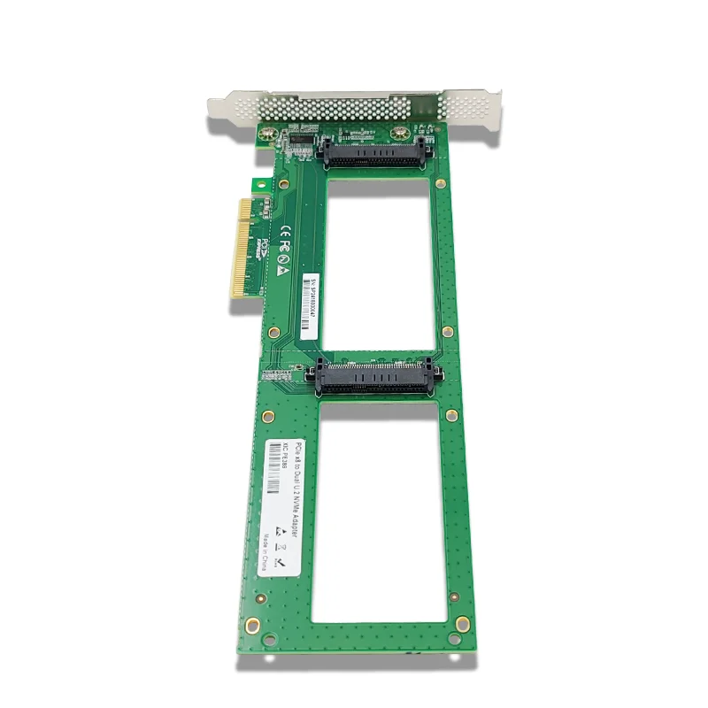 Imagem -04 - Placa Pci Express Nvme 4.0 Gen x8 para 2x U.2 Sff8639 U.2 Ssd