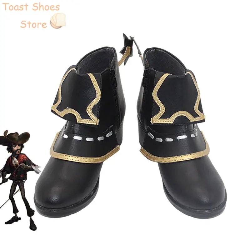 

Game Identity V Cowboy Kevin Alonso Cosplay Shoes PU Leather Shoes Halloween Carnival Boots Costume Prop