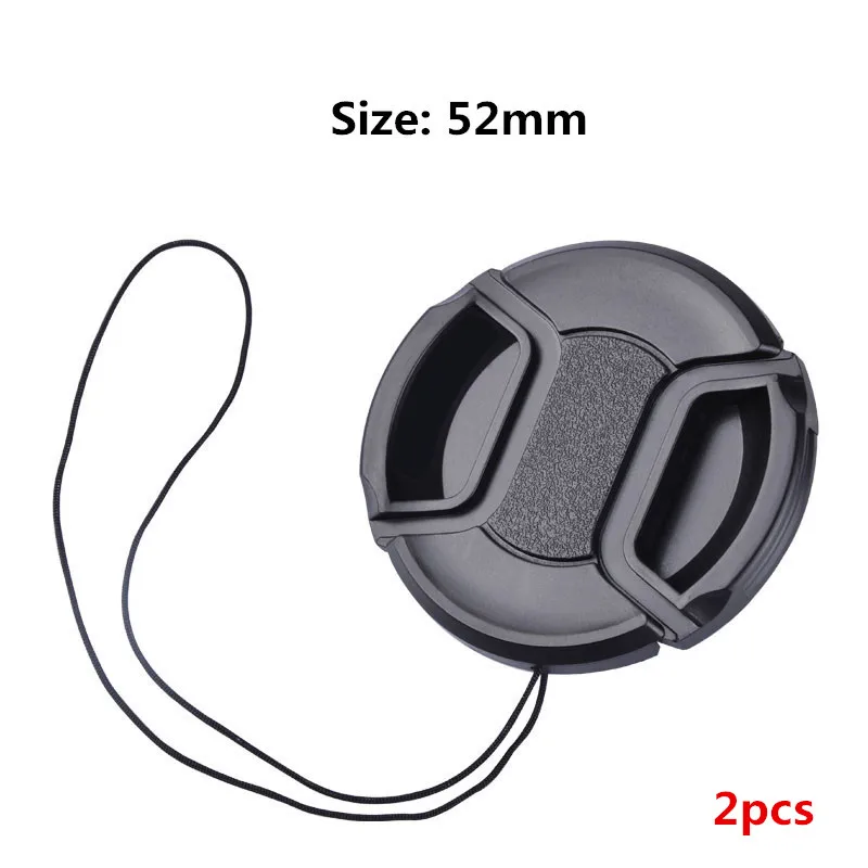 Kamera-Objektivdeckel Hochwertig 37mm 40,5mm 43mm 46mm 49mm 52mm 55mm 58mm 62mm 67mm 72mm 77mm 82mm Aufsteckbarer Vorderlinsen-Deckel für Kamera