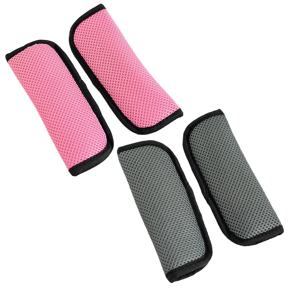 4 قطع من وسادة الكتف لأغطية الحزام المريحة وسادة حماية لاستخدام عربة الأطفال التي تجرها الدواب