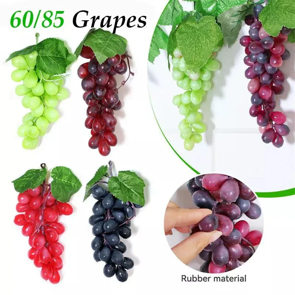 

Artificial Grapes Bunches Simulation Fruits Grape For Home Kitchen Wine Decoration Wedding Party Table Centerpiece Decor Props