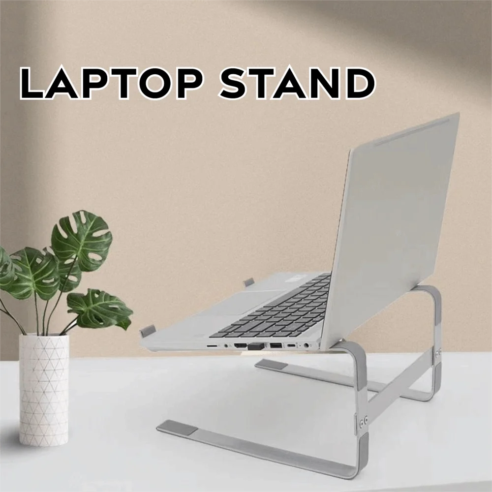 

Sturdy Double Layer Laptop Stand Iron Detachable Mount Notebook Riser Universal Base Ventilated Laptop Holder Desktop Use