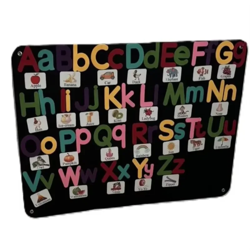 Toddlers ABC Learning Toys--Felt Flannel-Board with for 130 Pcs Alphabet Letters