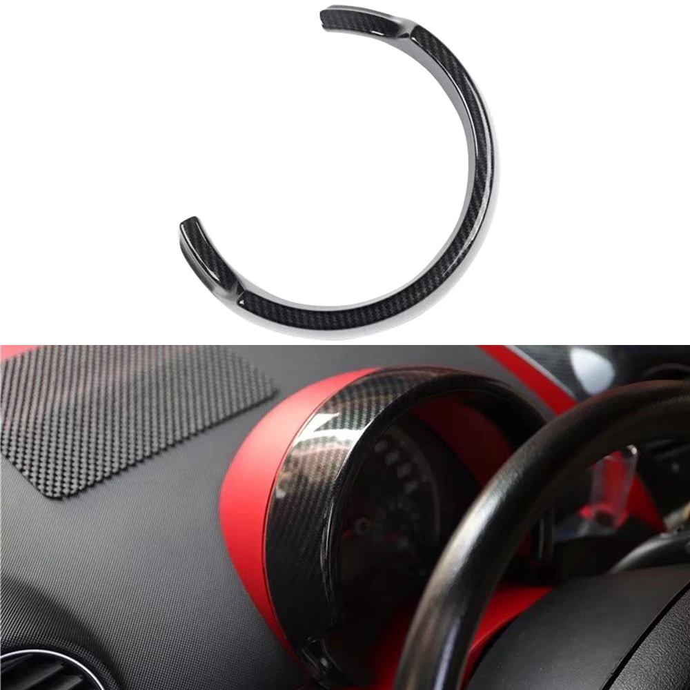 

For VW Volkswagen New Beetle 2003-2010 Car Center Consoles Display Frame Cover Trim ABS Carbon Black Interior Accessories 1pc