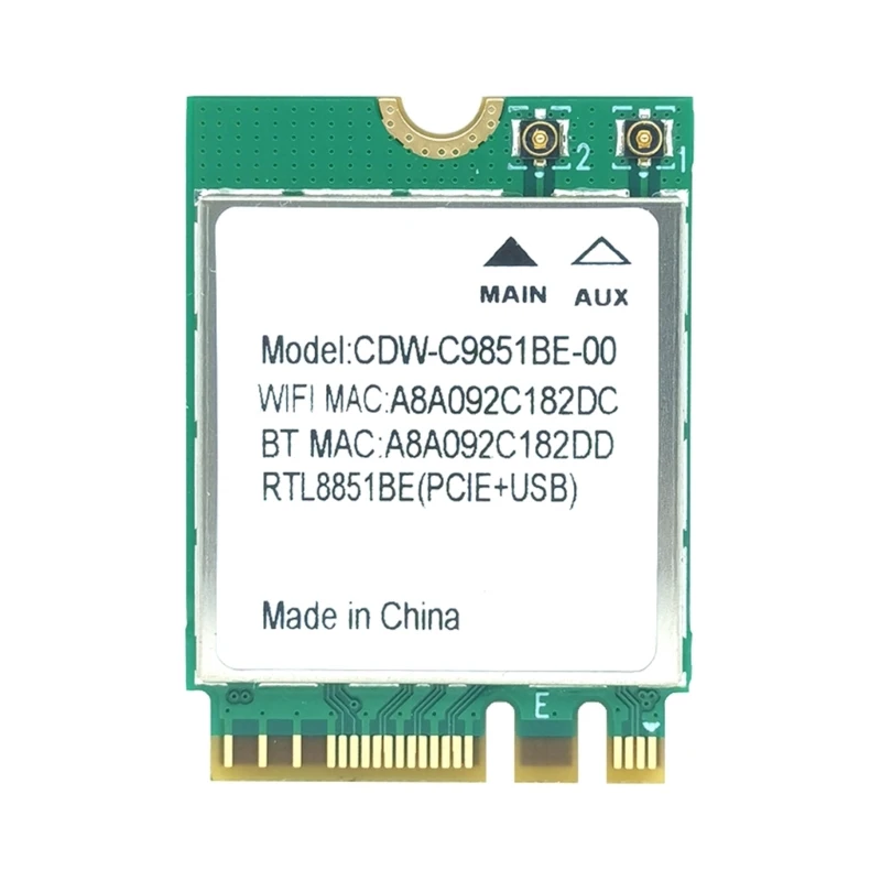 U75B RTL8851BE 1200Mbps WiFi Wireless Adapter Networking Card 2.4G Double Band Bluetooth-compatible Desktop Networking