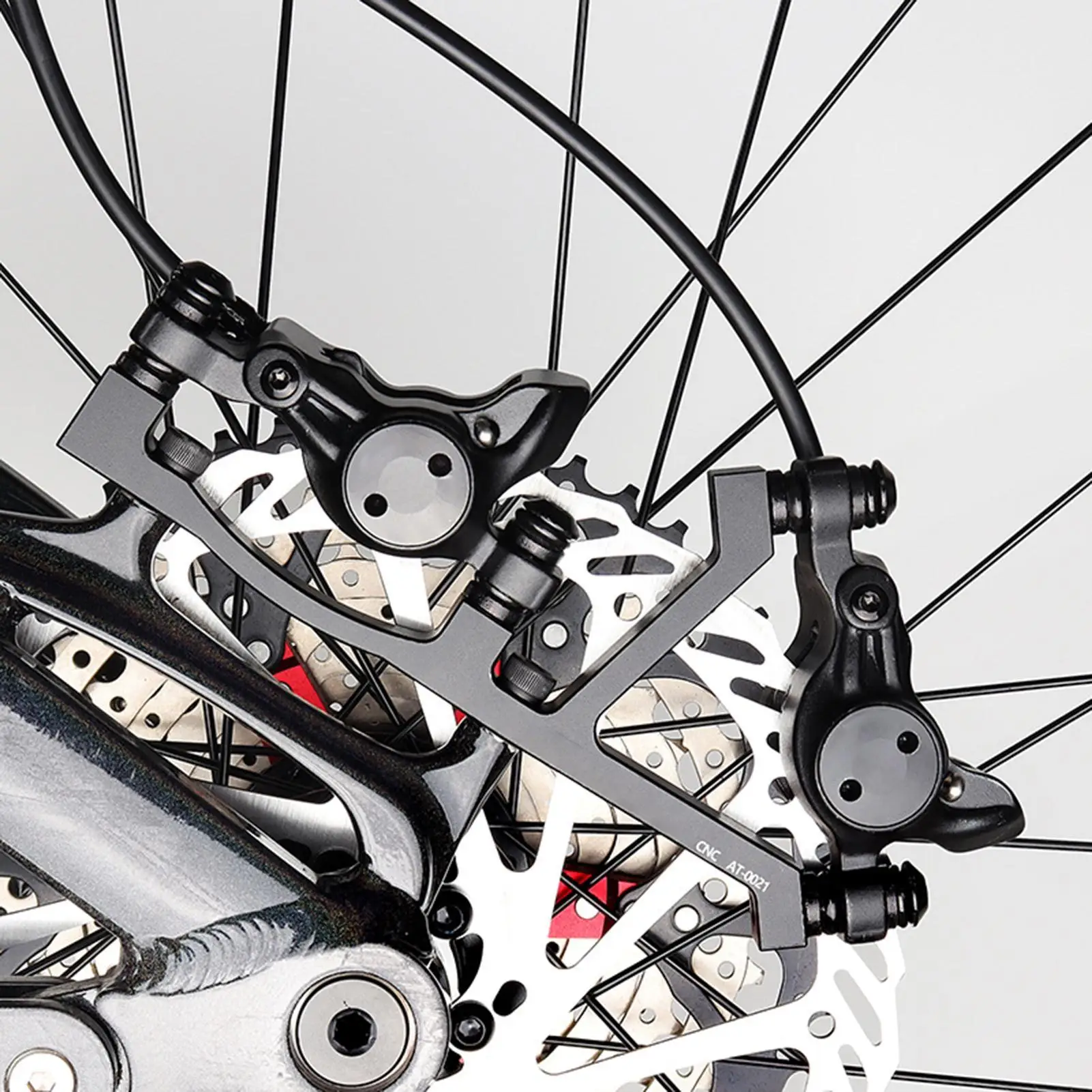 

Post Mount Disc Brake Set Aluminum Alloy Bicycle Post Mount Bolt Fit 203mm/220mm Bike Fork Brake Adapter For Riding Safety