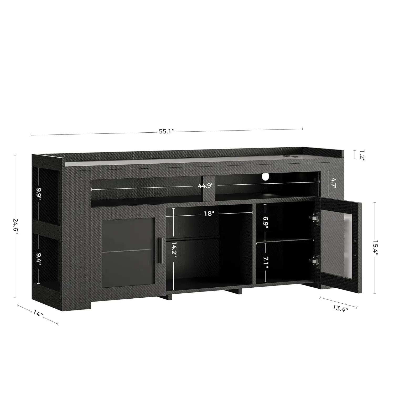 TV Stand For TVs Up To 60
