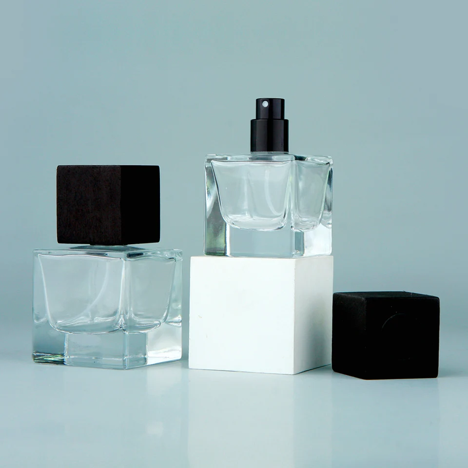 四角ガラス香水ボトル 30ml/50ml/100ml 5個セット