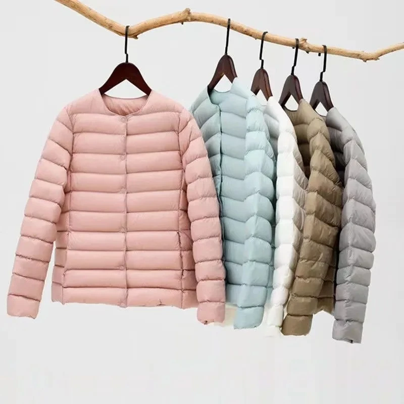 

Женское хлопковое пальто с короткой подкладкой, новинка 2025 года, зимняя нижняя одежда, хлопковая куртка, тонкое легкое теплое хлопковое пальто, женская пуховая куртка, верхняя одежда