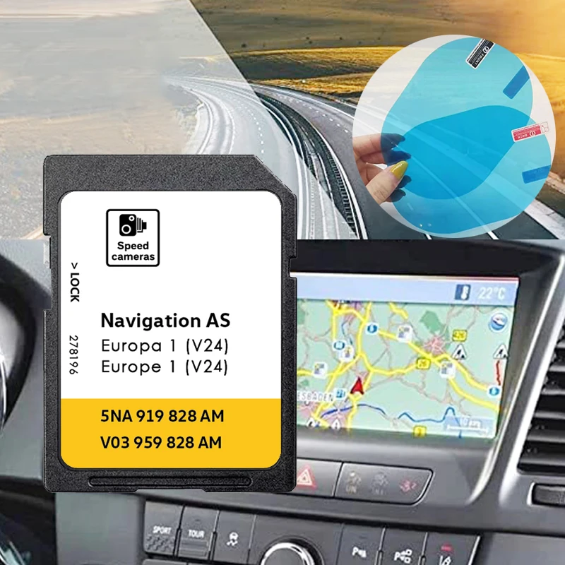 Newest V24 2026 for Volkswagen MIB2 Discover Media MIB2 Sat Navi SD Card Update Europe Map
