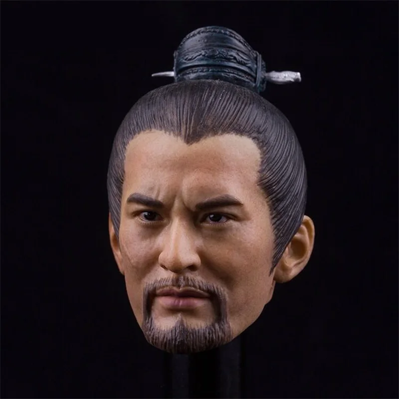 

В наличии на продажу 1/6th Old Vintage Asia Soldier Dynasty Song Yue Fei Huang Xiaoming Head Sculpt Carving Toys Модель для 12-дюймовой куклы