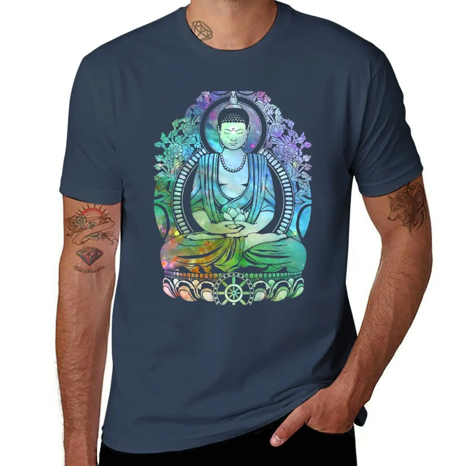 New Gautama Buddha Cool Galaxy T-Shirt quick drying shirt kawaii clothes aesthetic clothes sweat shirt t shirt men