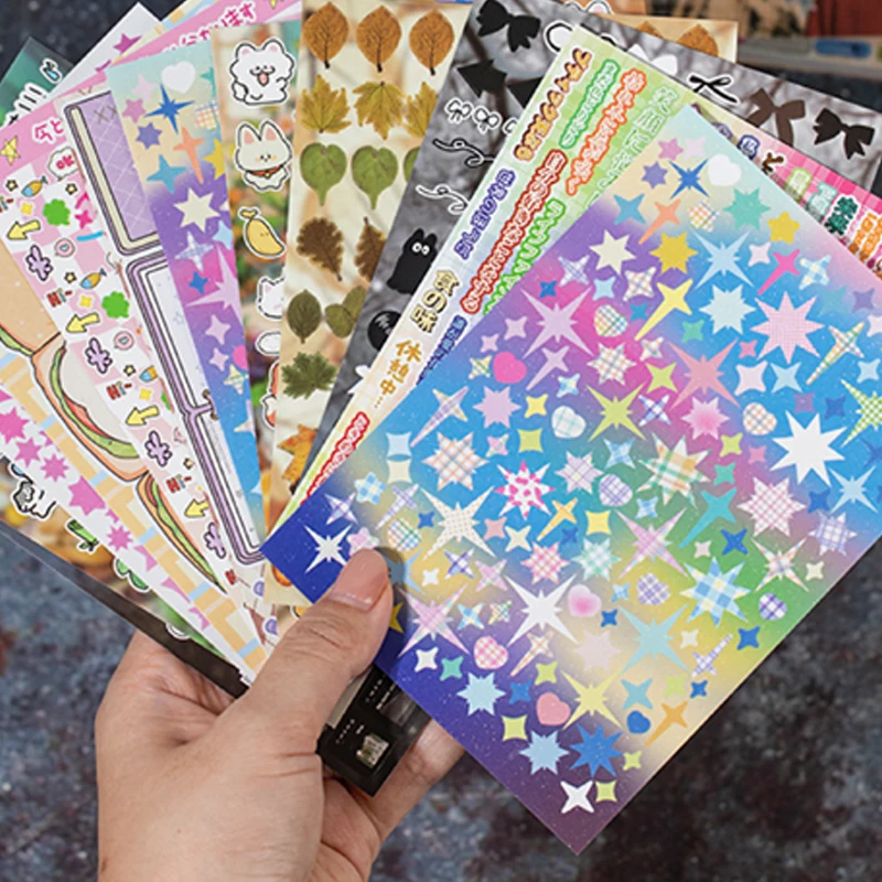 30/60pcs Suyin Collectibles Series Stickers Book Cute Style Basic Material Handbook DIY Goo Card Collage Envelope Postcard Album