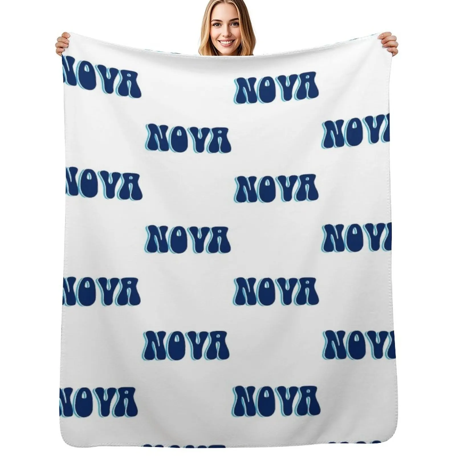 

Nova Villanova University Throw Blanket Compact Warm Blanket for Car Road Trip