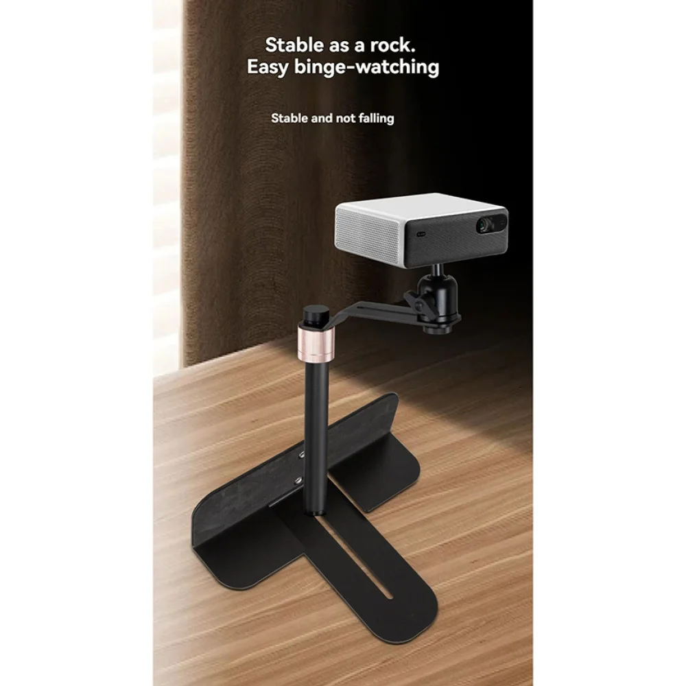 Металлический карданный кронштейн с шаровой головкой для гостиной, прикроватный диван, монтажный зазор, регулируемый по высоте, скрытый держатель для проектора