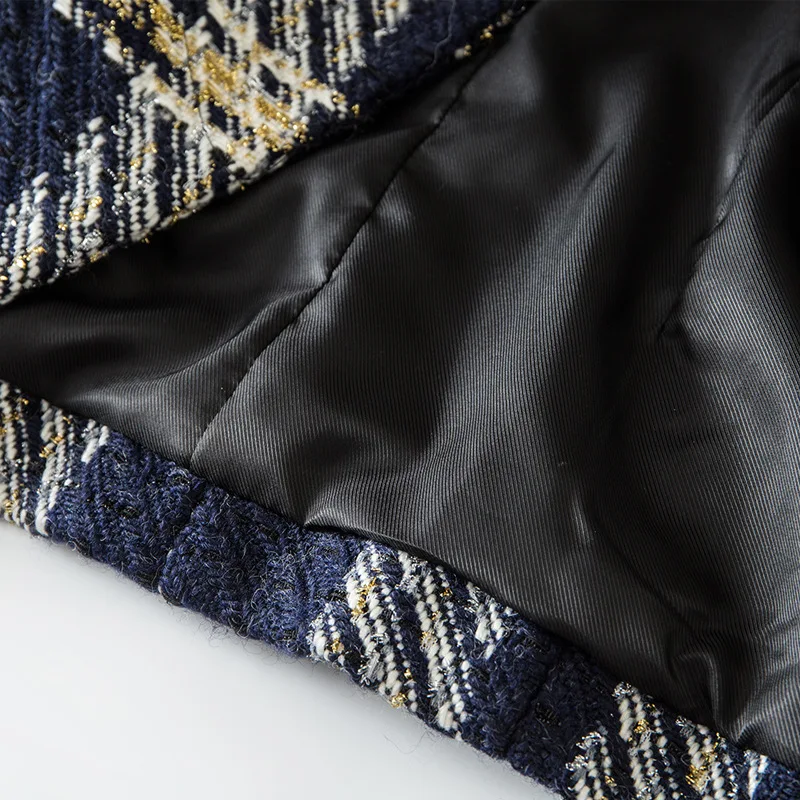 Herfst nieuwe mode geruite jas dames shirt met lange mouwen pak Koreaanse versie ontwerp niche jas