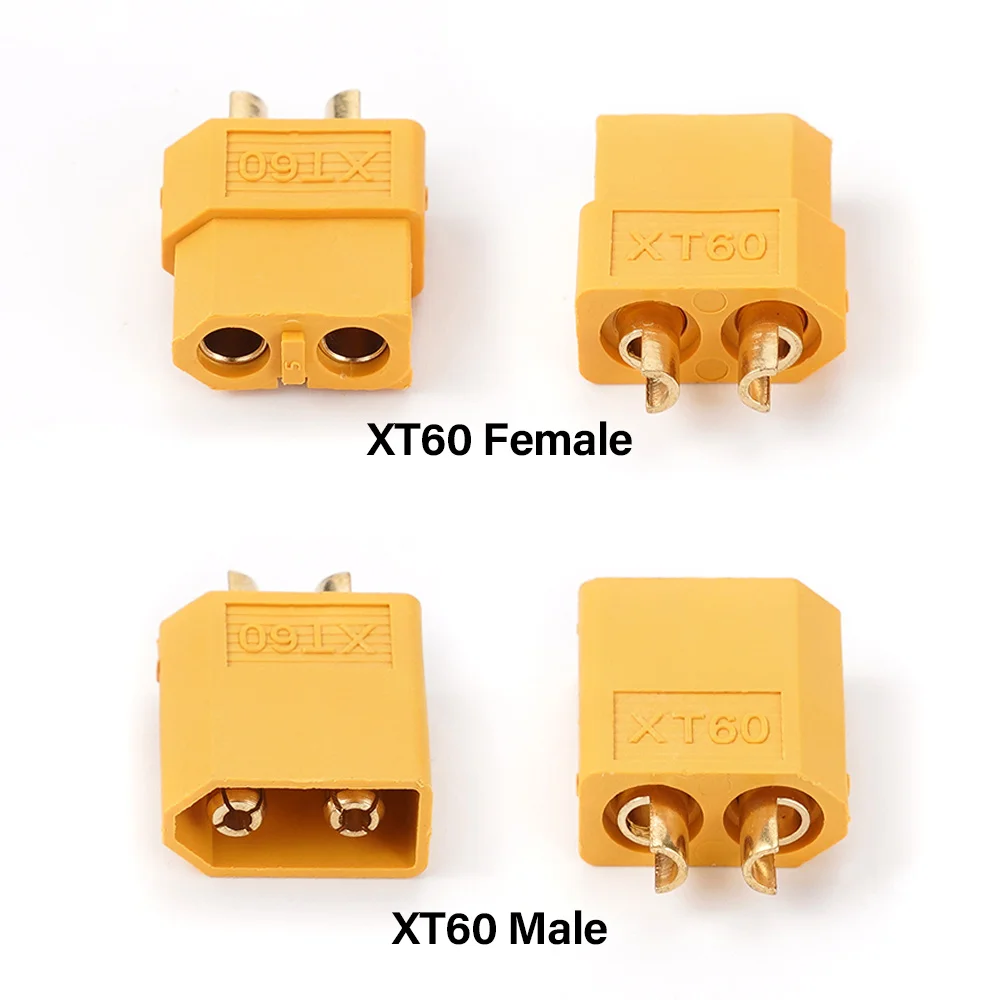 1 par de conectores tipo bala XT-60 macho hembra, 10cm, 14awg, cable de cobre estañado de silicona para batería Lipo RC, accesorios para drones