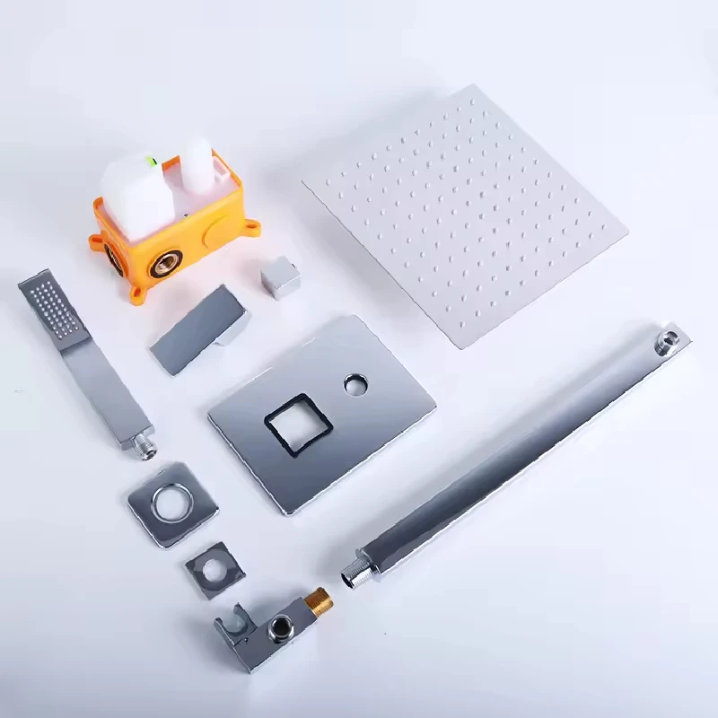 ชุดก๊อกน้ำอาบน้ำ FEIDU, หัวฝักบัวทองเหลืองสุดหรู, ชุดก๊อกน้ำฝักบัวติดผนังแบบสองฟังก์ชั่น