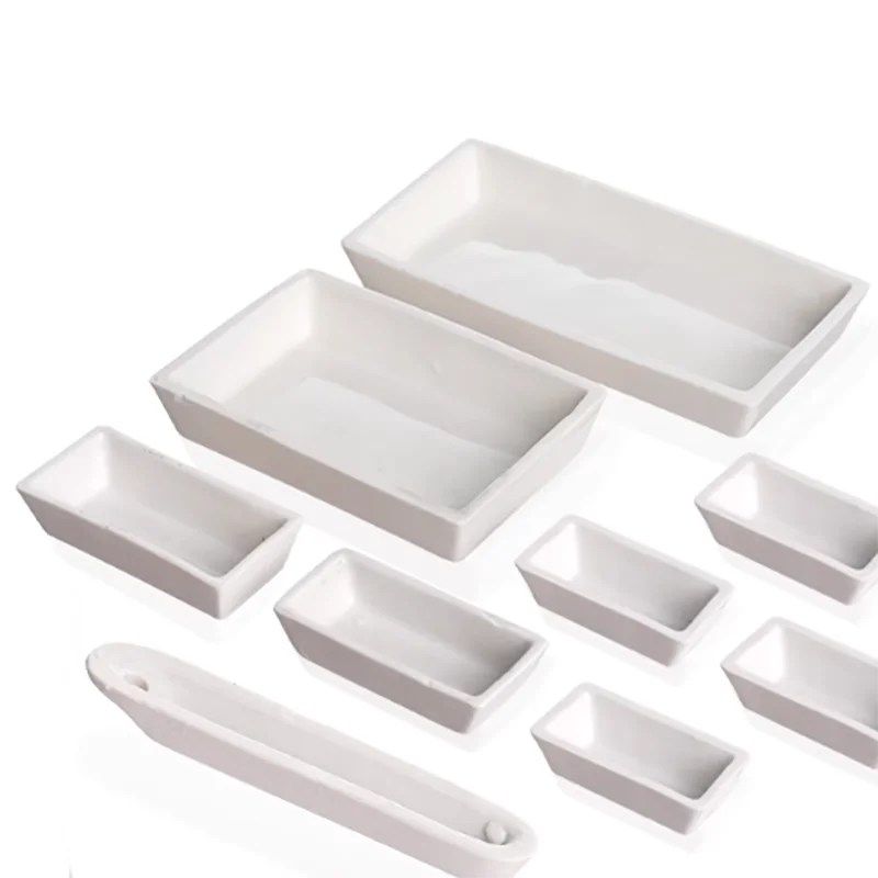 

Square porcelain boat high temperature resistance ceramic boat rectangular boat grey boat sulfur control instrument