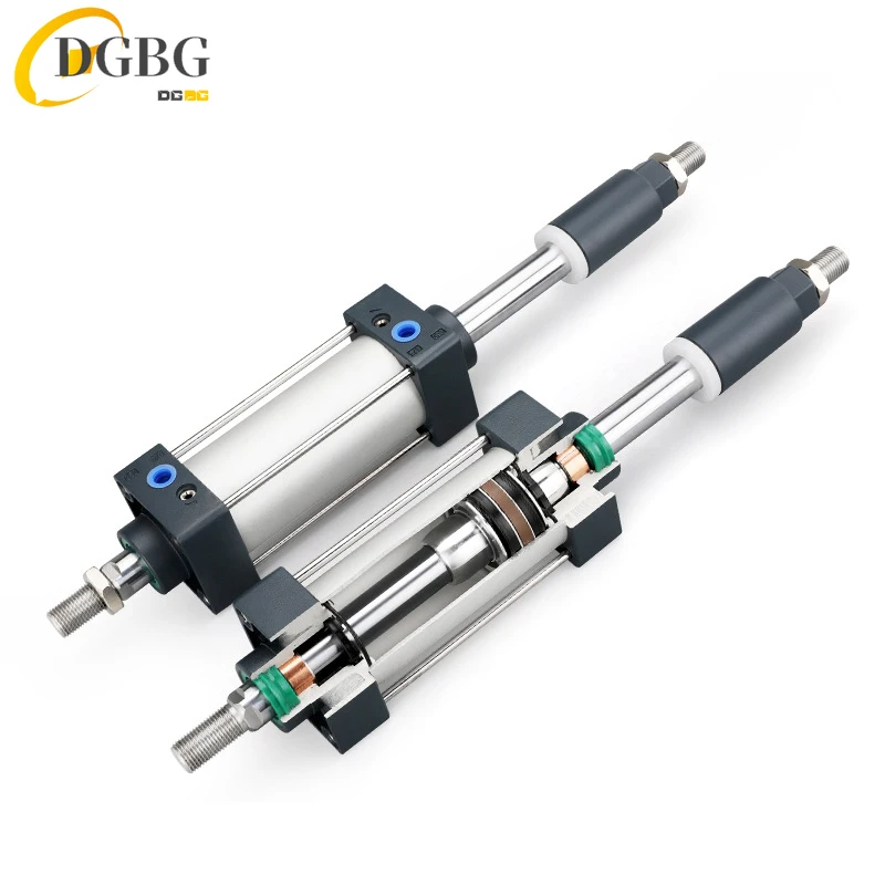 SCJ Adjustable Standard Cylinder SC32/50/63/80mm Bore Air Pneumatic Cylinder Tools Big Thrust Piston 25/50/75/100/200mm Stroke