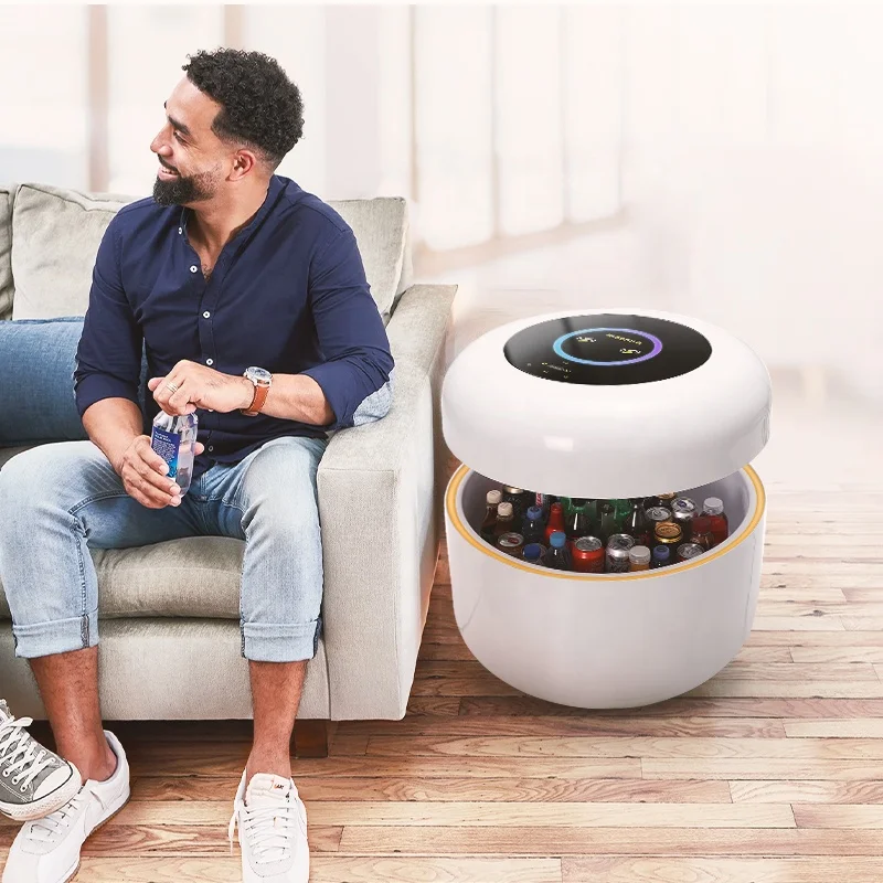 

2021 Multifunctional Lift up Luxury Furniture Smart Tables Touch Screen Smart Coffee Table With Fridge Speaker for Living Room