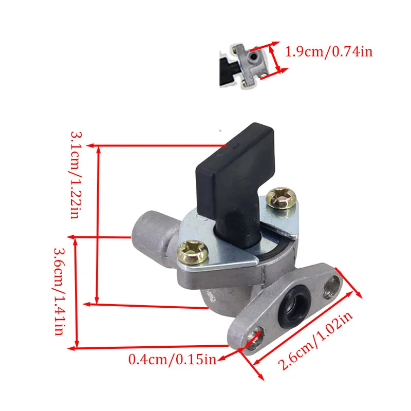 Carburetor Fuel Tank Tap Pocket Cock Valve Switch for 2 Stroke 47cc 49cc Mini ATV Quad Dirt Pit Bike Scooter - view 3