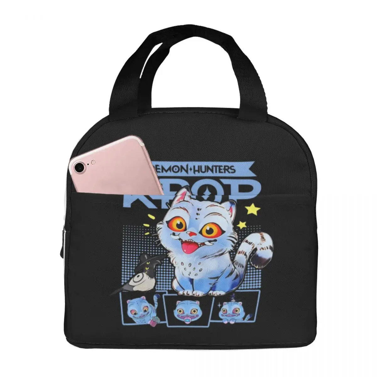 

Kpop Demon Hunters Derpy Insulated Lunch Bags Thermal Bag Lunch Container Large Lunch Box Tote Girl Boy College Outdoor