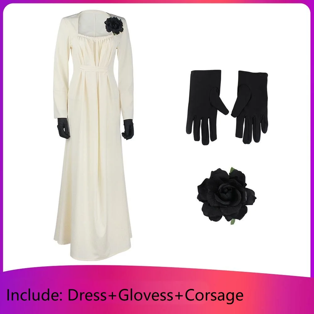 lady dimitrescu dress inspiration Zombie Crisis Village Vampire Black Long Halloween Party Stage Play Cosplay CostumeWomen Halloween salemini2025