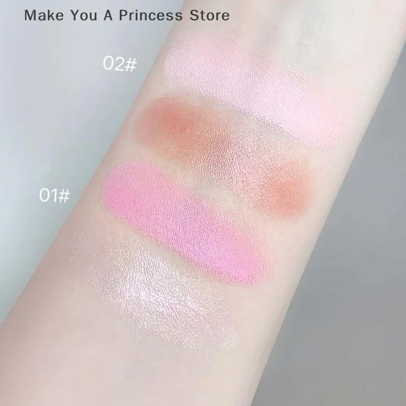 Cappuvini Acqua Brillante Guancia Blush Evidenziatore Crema High Gloss Glitter Rouge Naturale Illumina Viso Contouring Blush Trucco