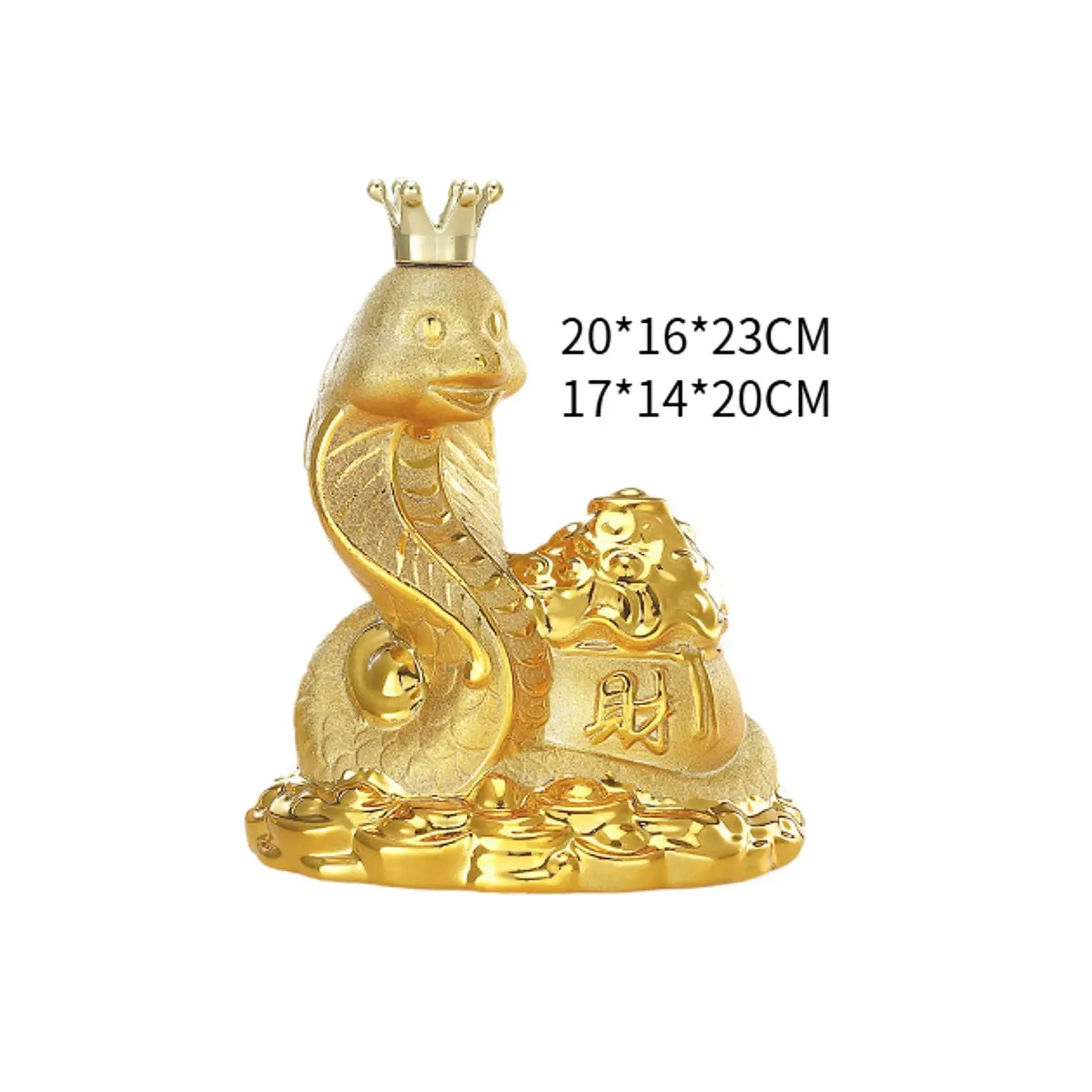 Coin Money Bank Collectibles Chinese Zodiac Snake Statue Snake Piggy Bank for Desk Housewarming Party New Year Christmas