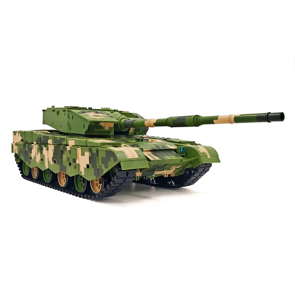 

Радиоуправляемая модель основного боевого танка ZTZ-99A Heng Long 3899-1 Pro (1/16) с ИК-управлением, функцией BB-боев, дымом, светом, звуком и металлическим шасси на гусеничном ходу.