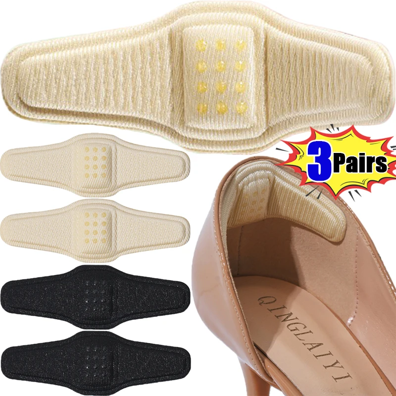 3/1Pairs Anti-wear High Heel Stickers Women Feet Care Shoe Pads Pain Relief Protector Cushion Insoles Adhesive Back Stickers