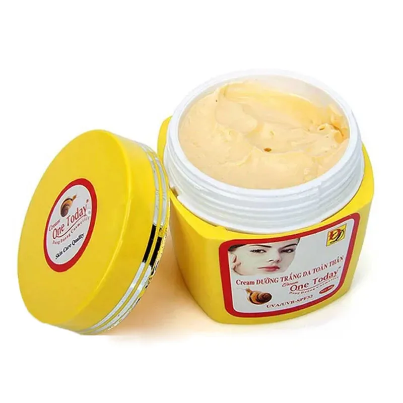 One Today Snail Cream Body Whitening Botol 80g Menghilangkan Noda Kulit Bintik-bintik, Mengencangkan Kulit Putih Cerah