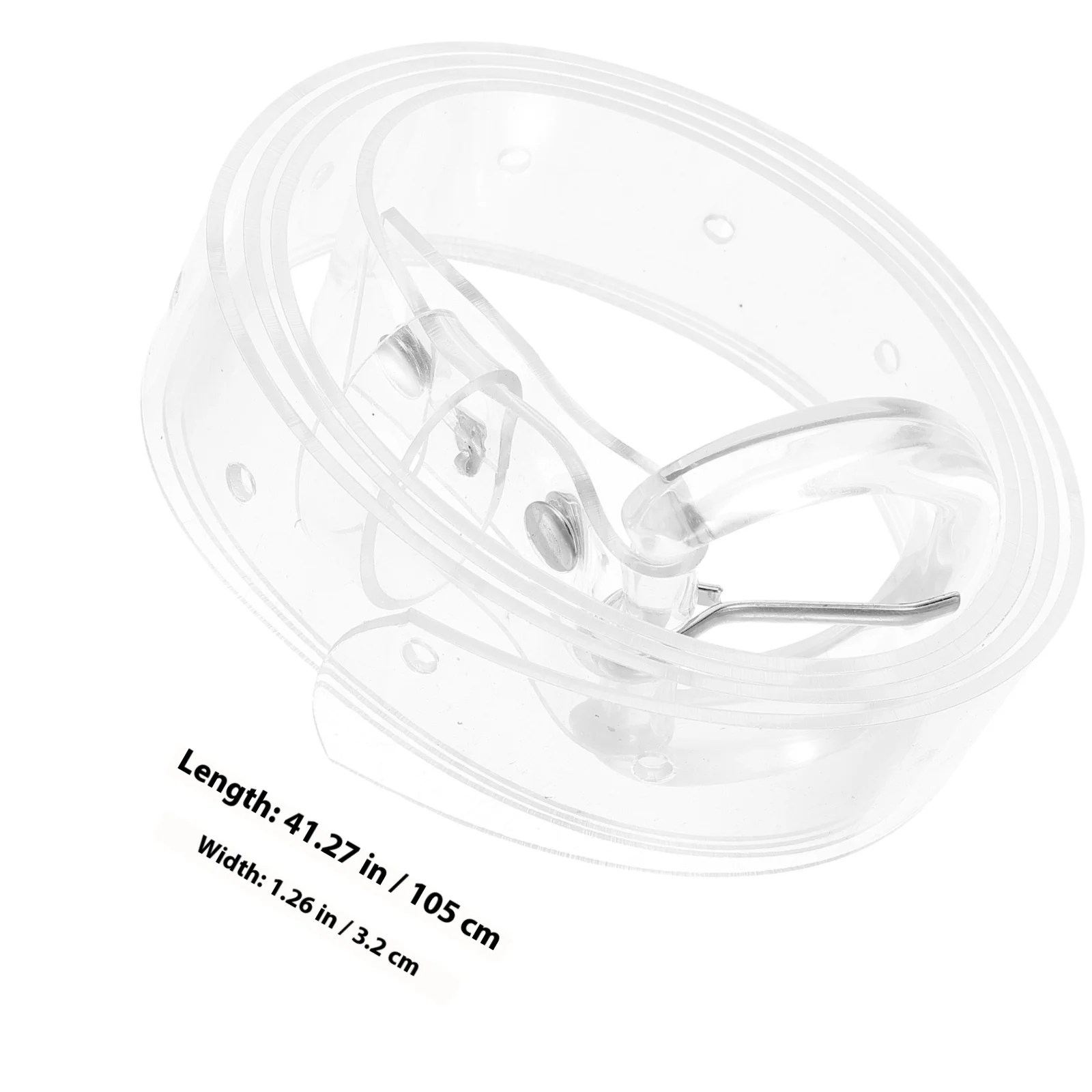 حزام خصر شفاف أنيق من البلاستيك، إبزيم سريع الفك، حزام خصر أنيق، إكسسوار فستان مزخرف للسيدات #3