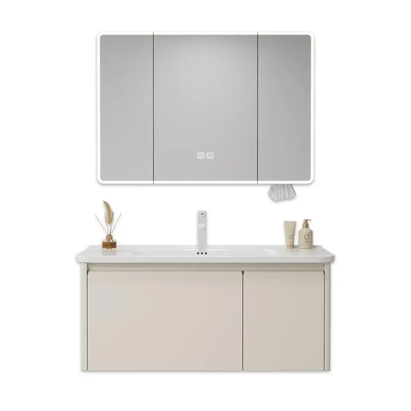 

Ceramic Steel Bathroom Cabinet Light Vertical Makeup Mirror Storage Organizer Sinks Tall Set Armadi Aperti Bathroom Furniture