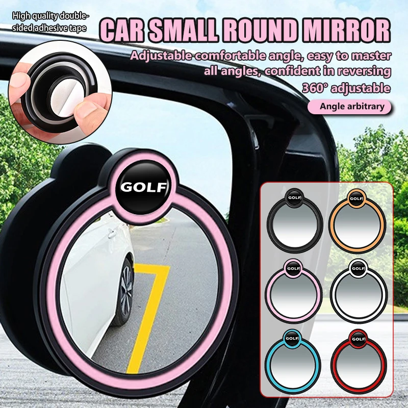 

2Pcs 360 Degree Adjustable Blind Spot Mirror Car Auxiliary Rearview For Volkswagen VW Tiguan MK1 mk2 2016 2017 2018 2019 2020
