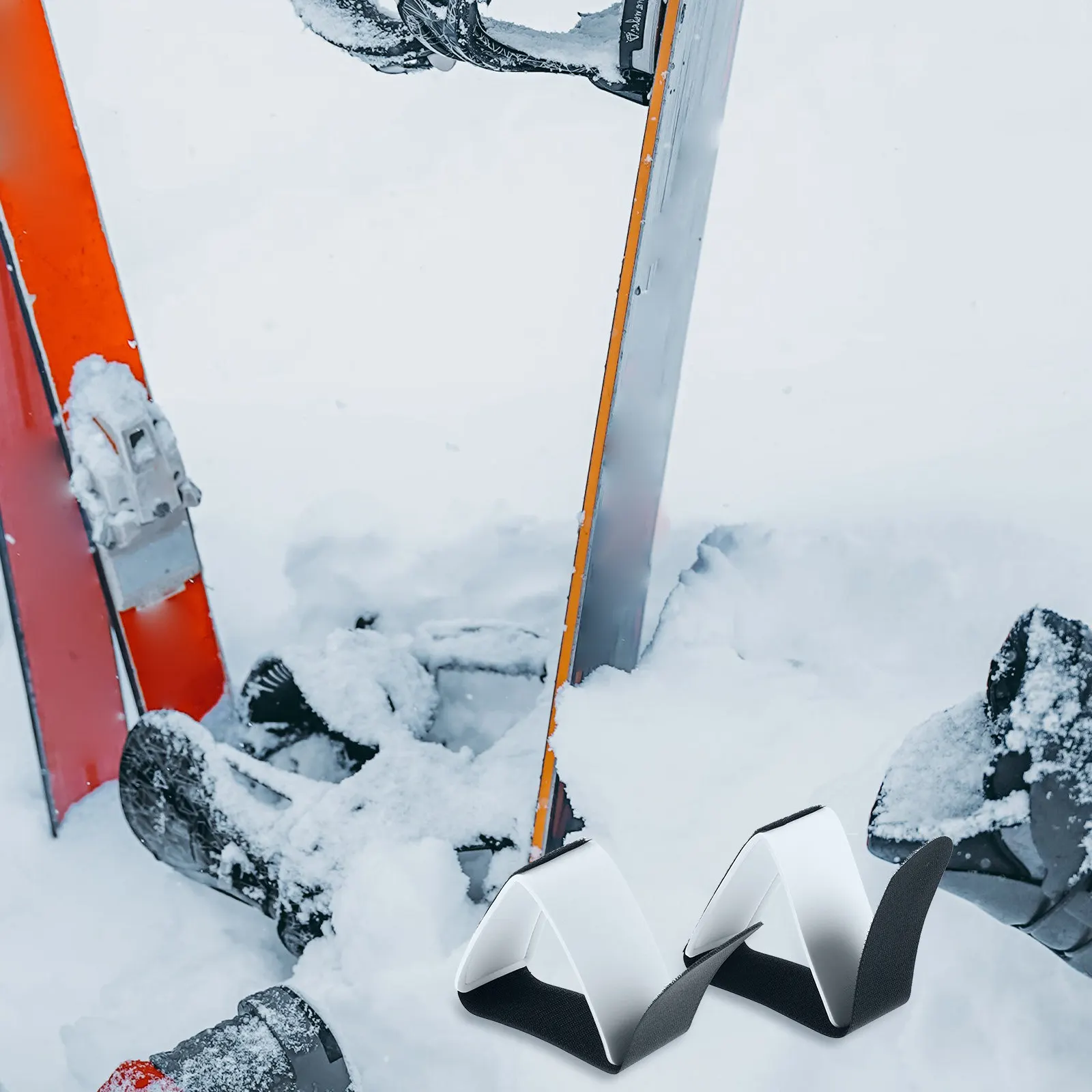 

4Pcs Snowboard Fixing Straps Portable Nylon Ski Carrying Bands Adjustable Lightweight Ski Strap Essential Outdoor