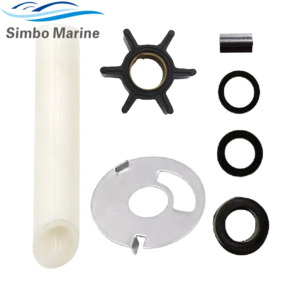 Water Pump Impeller Kit for Mercury Mariner 4 4.5 6 7.5 9.8 HP Outboard 0.456