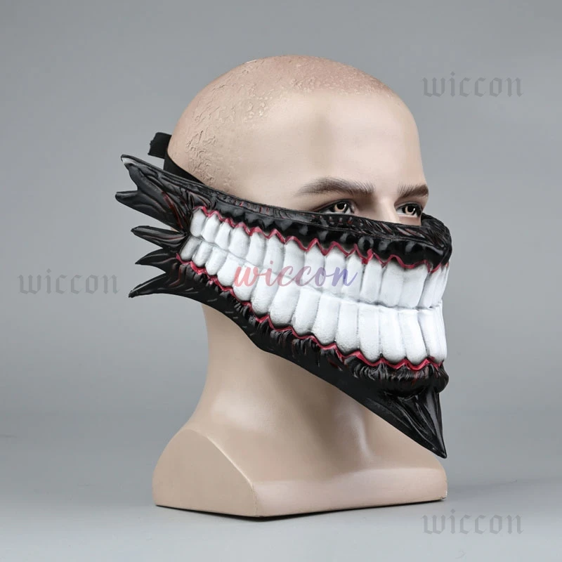 Hot New Anime Dandadan Cosplay Ken Takakura Okarun Devil Mask PVC Mask Halloween Monster Prop Accessories Christmas Cos