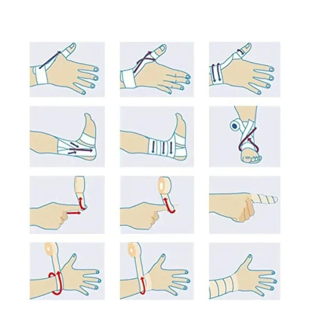 Breathable Elastic Bandage Anti slip and shock-absorbing Flexible equipment Sport Wrap Tape Self Cling Reusable