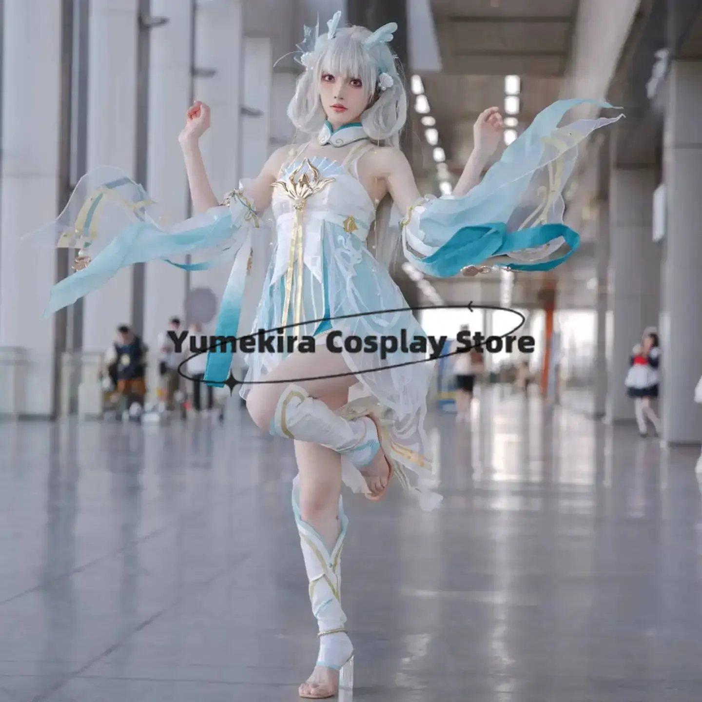 Game Honor Of Kings Xi Shi Dragon Song Cosplay Costume Full Set Chiffon Fairy Dress For Anime Convention Role Play Wear Roleplay