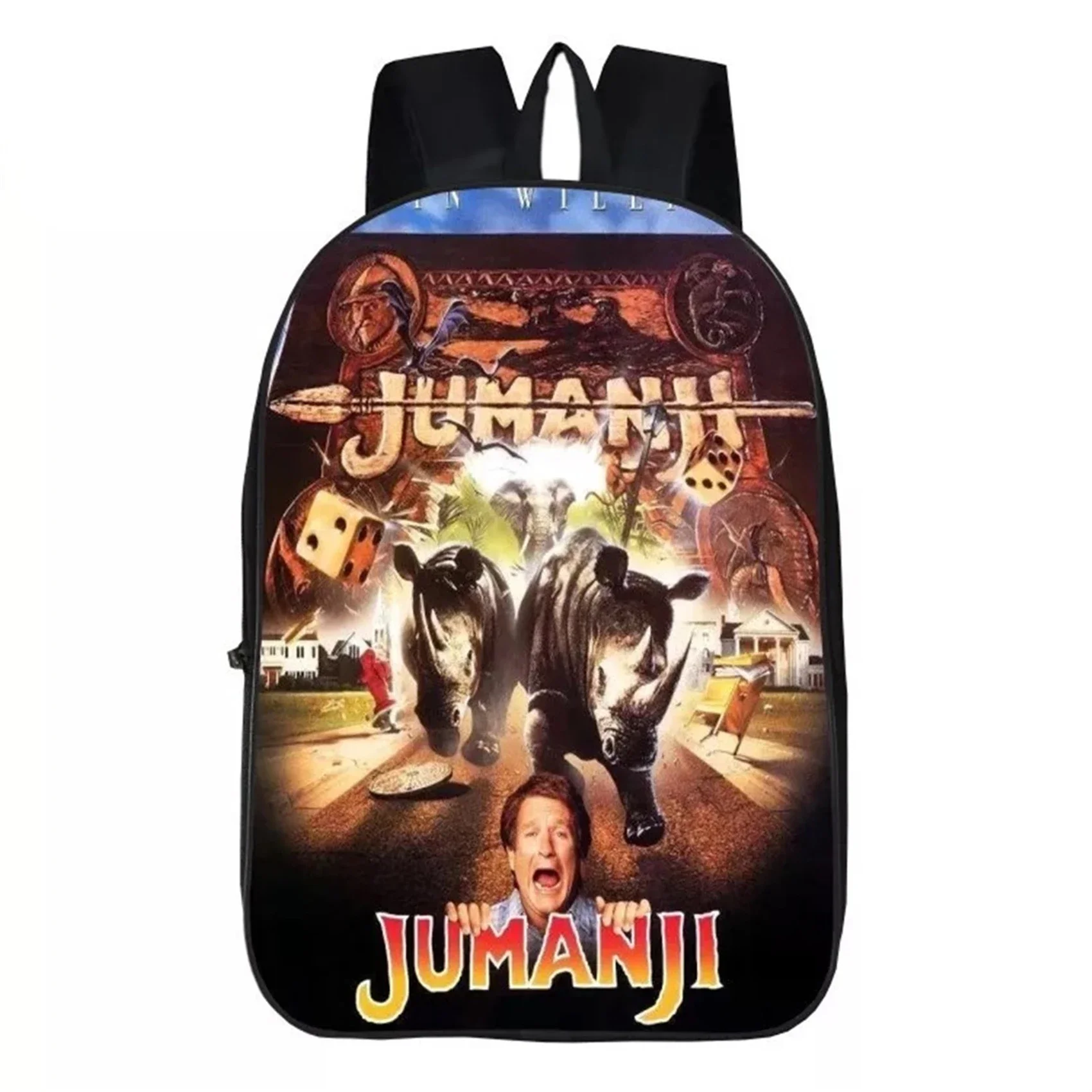 Jumanji Durable Backpack Lightweight Laptop Computer Bag Water Resistant School Book Bag  for Childen