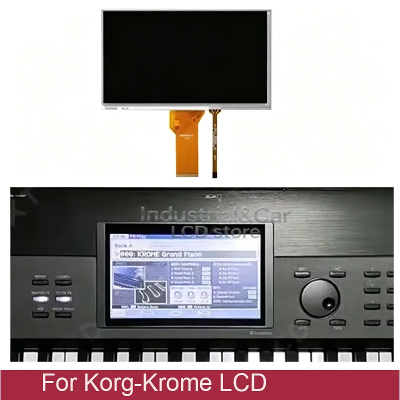 

Оригинальный новый 7-дюймовый ЖК-экран для Korg-Krome с сенсорным экраном и дигитайзером, панель дисплея для Korg KROME LCD